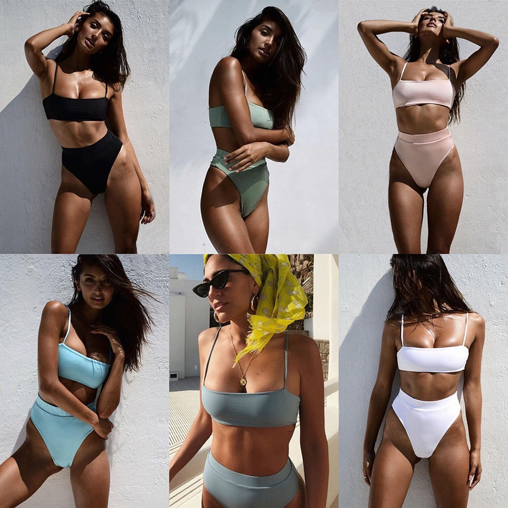 ZTVitality Sexy Bikinis Solid Push Up Bikini 2020 Hot Sale Padded Bra –  masters online lk